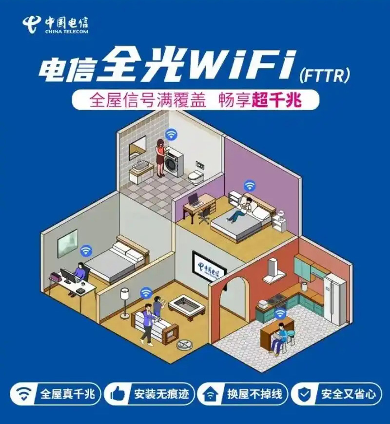 瓯海区电信宽带办理地点，推荐电信300M包2年仅需1000元